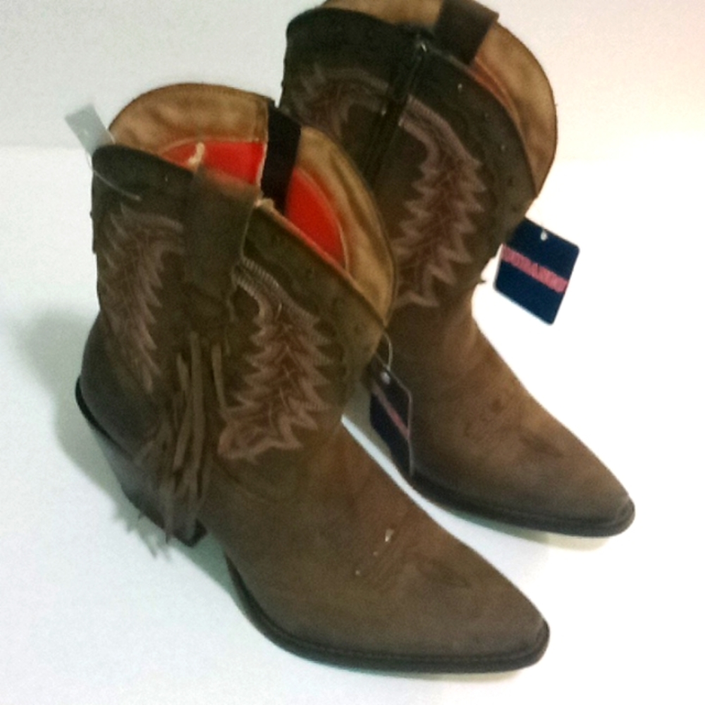 Durango Crush Roasted Pecan Bootie Western Boot NEW with Tags Size 9M